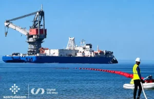 Xəzər dənizinin dibi ilə ilk fiber-optik kabel xəttinin çəkilişi başa çatıb – FOTO