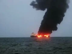 SEPAH Hörmüz boğazında maye qaz daşıyan “MT Sunshine” tankerini vurub